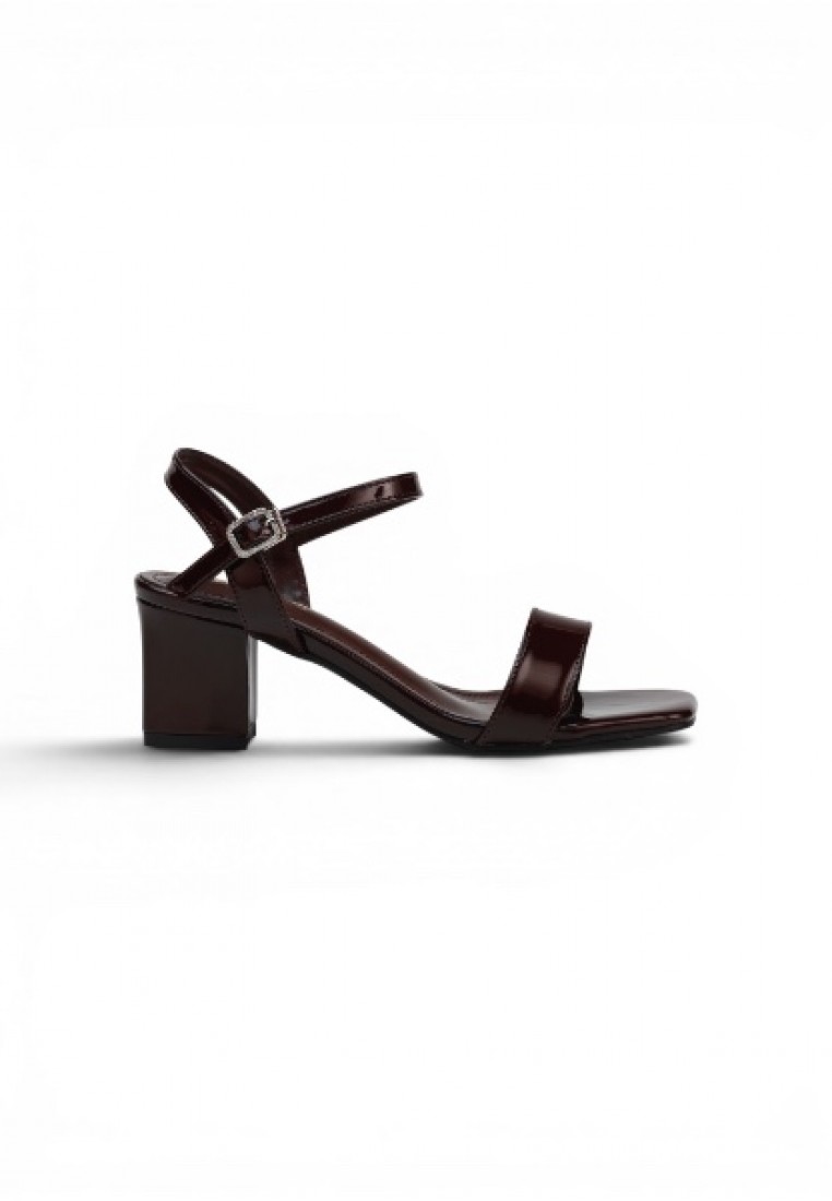 SHOEPOINT 83855 Women Slingback on Mid Heels Sandals In Brown